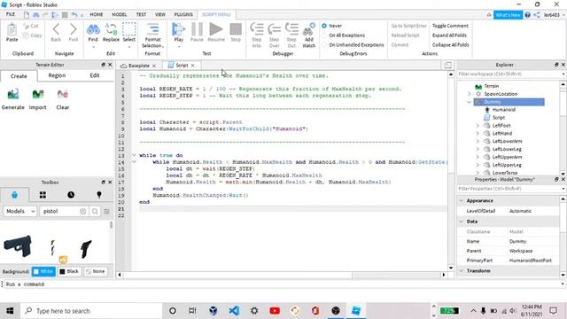 how to make a NPC have health in Roblox studio смотреть онлайн