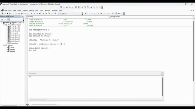 VBA Tutorial 23 | String Function in vba | instr | cdate | isdate | ucase lcase len mid left right смотреть онлайн