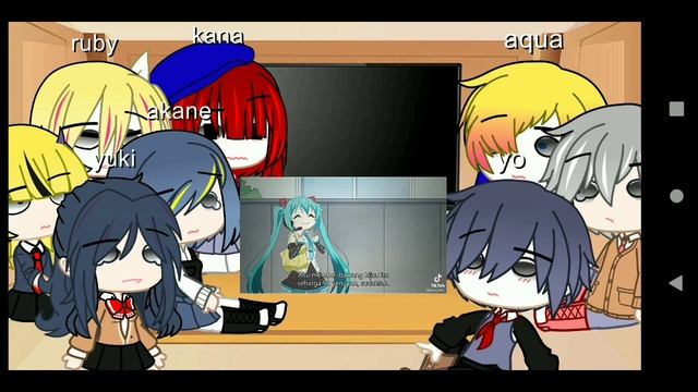 aqua classmate+(ruby and kana) react to (ai shinoko as Hatsune miku) part 1/2 смотреть онлайн