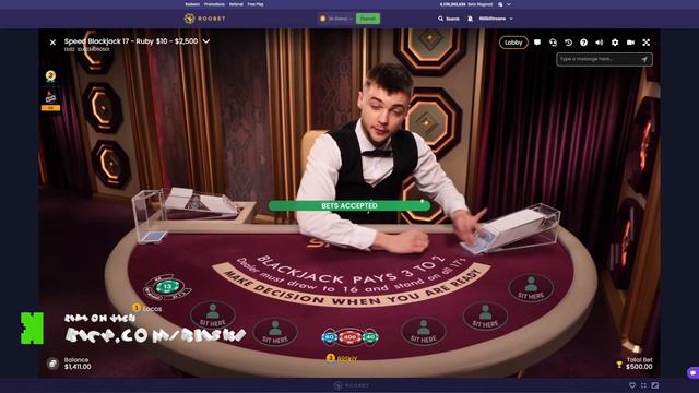 ABSOLUTE INSANE START ON A SPEED BLACKJACK TABLE! - Daily Blackjack #34 смотреть онлайн