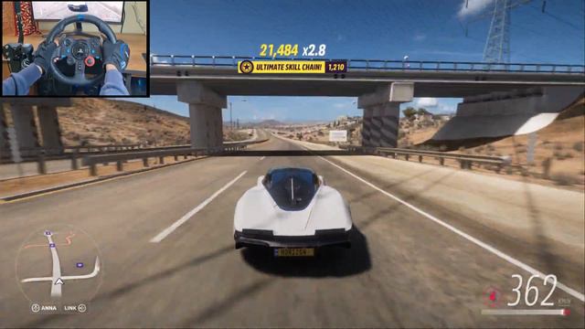 McLaren Speedtail 1600HP - Forza Horizon 5 (Steering Wheel + Shifter) Gameplay смотреть онлайн