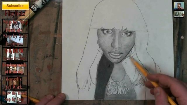 How To Draw Nicki Minaj Step by Step смотреть онлайн