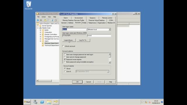 Creating & Managing Users Windows Server 2008 R2 смотреть онлайн