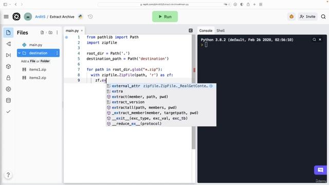 Extract All ZIP Files | Automate Everything with Python смотреть онлайн