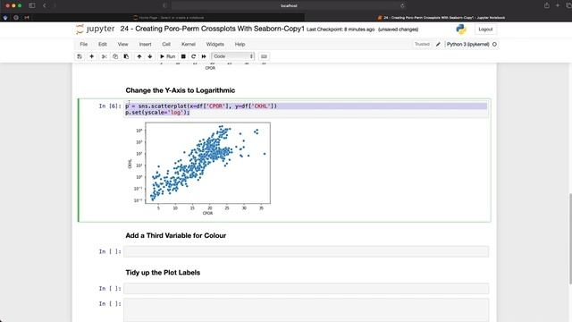 Create Semi Log Scatter Plots in Python - Display Data on a Logarithmic Axis in Seaborn смотреть онлайн
