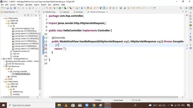 Using Form Page To Get Wish Message In  Spring MVC  Web Application || Session 10 || By Mr. SVK