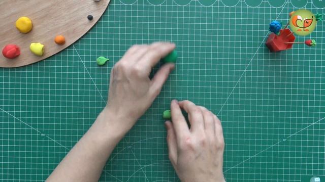 Plasticine artwork ~???~ Поделка из пластилина "Фруктово-овощной букет" смотреть онлайн