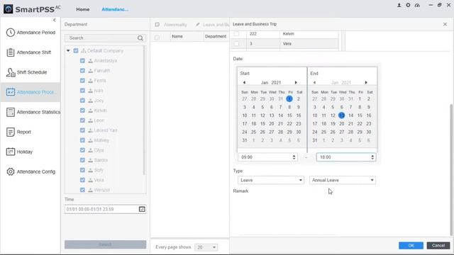 Конфигурирование учета рабочего времени в программе SmartPSS-AC (Видеообучение) смотреть онлайн