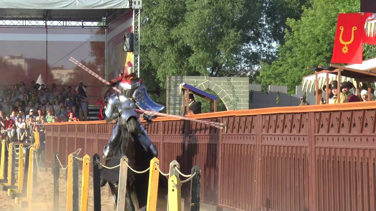 "Rhapsody Of Fire " - "Holy Thunderforce". St. George's Tournament. Contact jousting. Horse bumps. смотреть онлайн