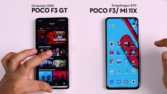 POCO F3 GT vs MI 11X / POCO F3 Speed Test | Dimensity 1200 Vs Snapdragon 870 ? смотреть онлайн