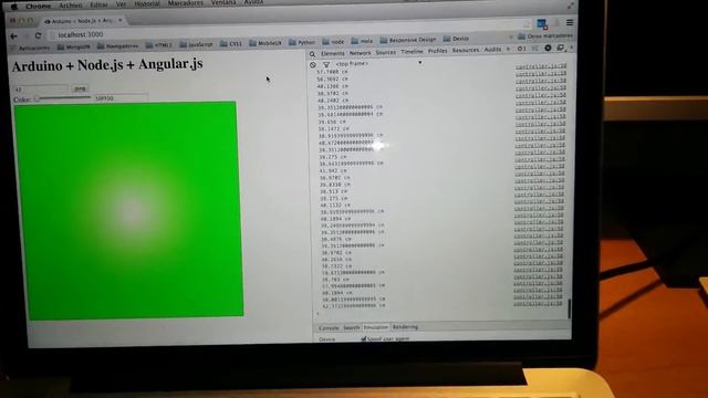Ejemplo Arduino, Node.js y Angular.js смотреть онлайн