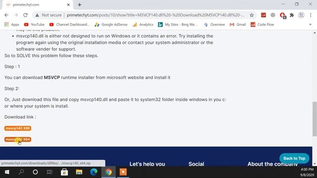 How To Fix msvcp140.dll Missing Error Windows 10/8/7 - Missing Error | 2020 смотреть онлайн