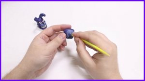 Как слепить из пластилина Кошмарного Бонни. Fnaf World Tutorial Adventure Nightmare Bonnie plastici