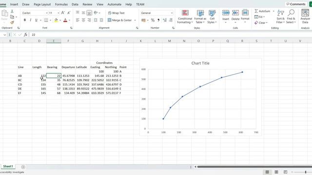 Calculating Coordinates in a Traverse using Microsoft Excel смотреть онлайн