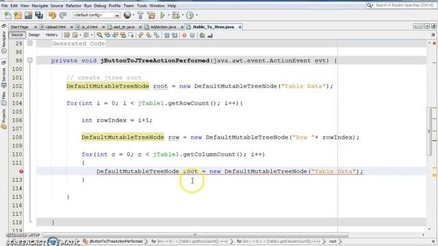 Java - How To Transfer JTable Data To JTree Nodes In Java NetBeans [ with source code ] смотреть онлайн