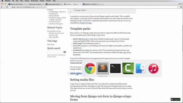Try Django 1.8 Tutorial - 21 of 42 - Third Party Library: Django Crispy Forms - Learn Django смотреть онлайн