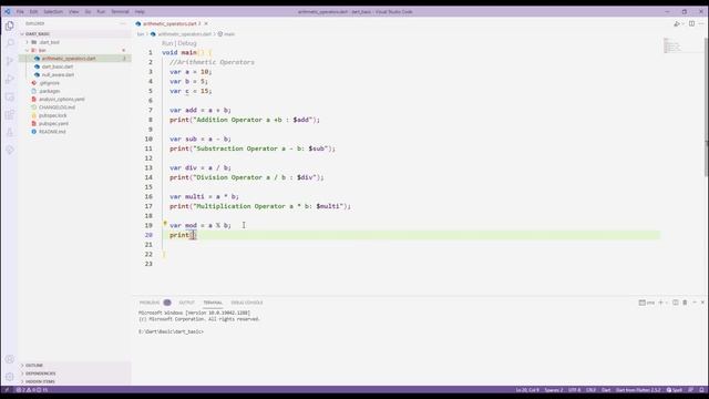 Flutter | Dart | Arithmetic Operators смотреть онлайн