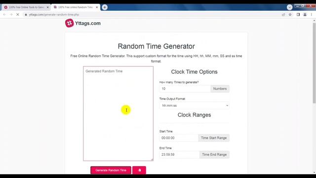 Random Time Generator | Clock Time Generator | Generate Random Clock Times смотреть онлайн