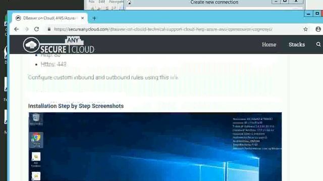 Secured DBeaver on Windows 2012 R2 Deploy on Azure , AWS and Google Cloud Platform. смотреть онлайн