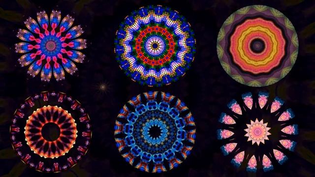 6 different mandalas-6 different kaleidoscopes (Splendor color of Kaleidoscope) смотреть онлайн