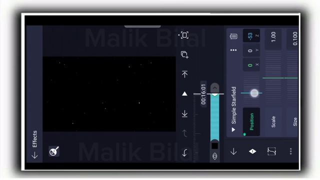 Simple Starfield Alight Motion || How To Add Snow Effect In Alight Motion