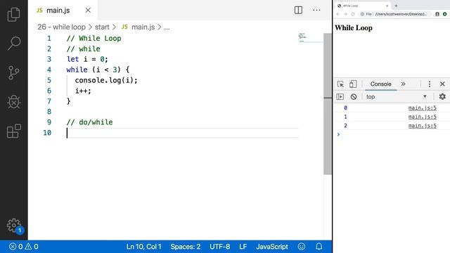 Learn JavaScript: Part 28 - While Loop смотреть онлайн