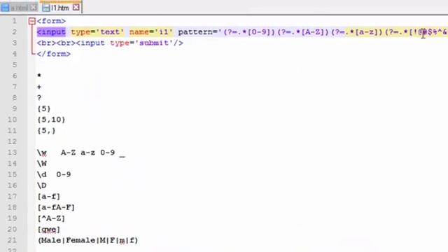 Regular expression in HTML to make conditions to the form inputs - lesson 3 смотреть онлайн