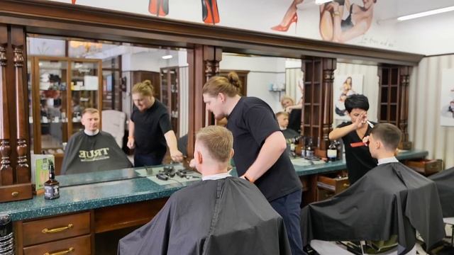 Мужская стрижка и укладка. TRUE BARBERSHOP в Новосибирске. смотреть онлайн