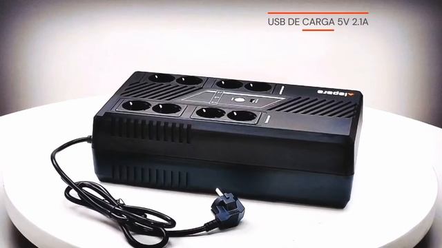 SAI Lapara Interactivo 800VA 480W, sobremesa, 8 x Shucko, USB 5V 2.1A LA-VST-800RG смотреть онлайн