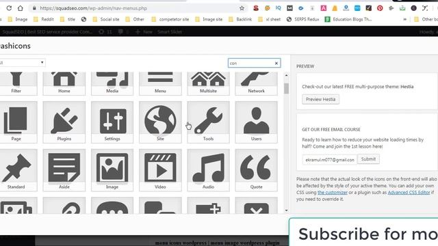 How to Add Icons to WordPress Menus | menu image wordpress plugin смотреть онлайн