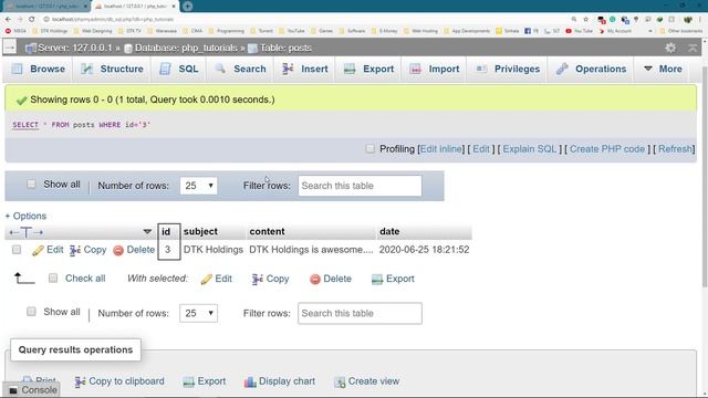 31: SELECT DATA FROM A TABLE IN MYSQL Using Queries | PHP Programming Tutorial for Beginners Sinhal смотреть онлайн