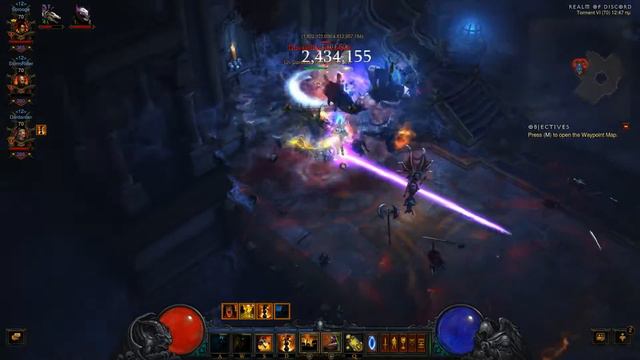 Diablo 3 - T6 Ubers Gameplay - Monk Barbarian Witch Doctor смотреть онлайн