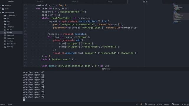 TOP-5 самых популярных YouTube каналов среди моих подписчиков. Google API. PyQt5. смотреть онлайн