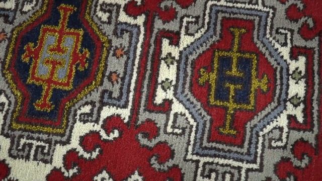 Hand Knotted traditional Kazak Runner Ivory and Rust Traditional Armenian Rug | KZA4 смотреть онлайн