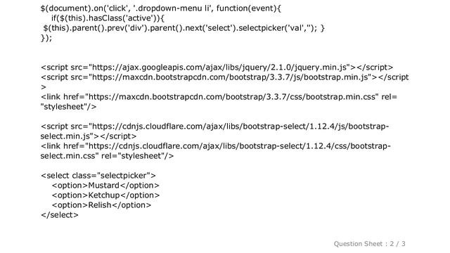HTML : click for select and deselect of single drop down like multiple in bootstrap-select смотреть онлайн