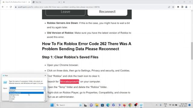 Roblox Error Code 262 There Was A Problem Sending Data Please Reconnect (Fix) смотреть онлайн