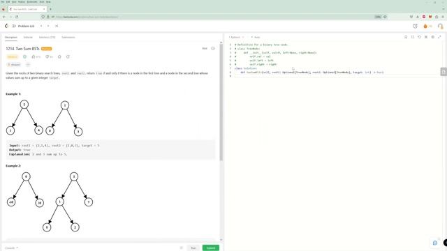 Two Sum BSTs - LeetCode 1214 - Python смотреть онлайн