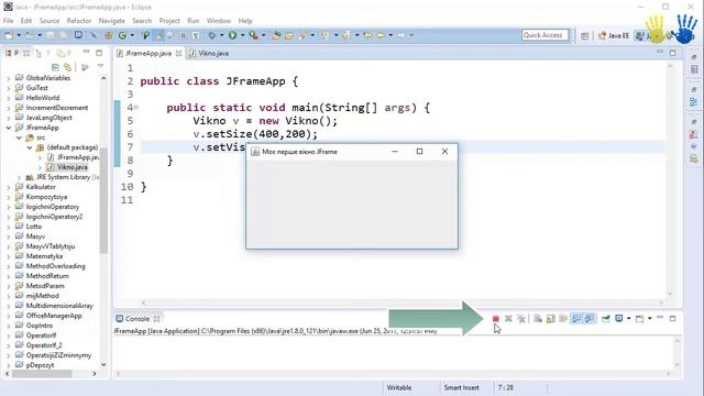 Урок 60. Java Програмування - JFrame - віконна програма (Українською) смотреть онлайн