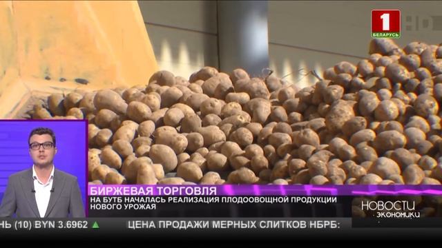 На БУТБ началась реализация плодоовощной продукции нового урожая смотреть онлайн