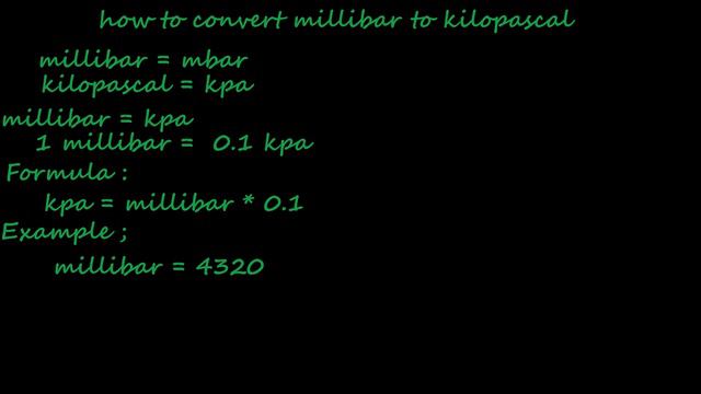 how to convert millibar to kpa - pressure converter смотреть онлайн