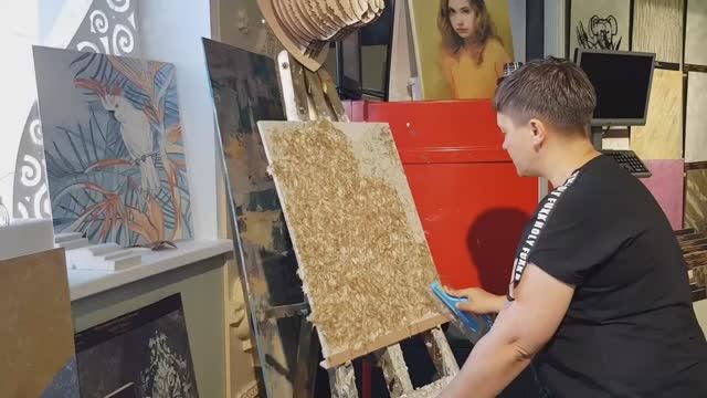 Жидкие обои_Мастер-класс. смотреть онлайн