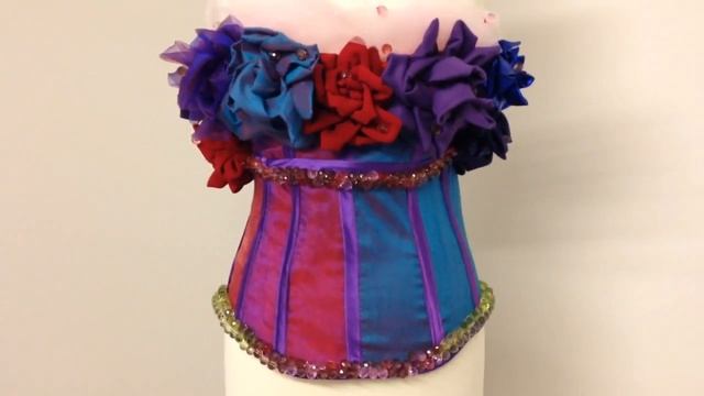 EMBROIDERY. ЦВЕТЫ ИЗ ОРГАНЗЫ. КОРСЕТ. смотреть онлайн