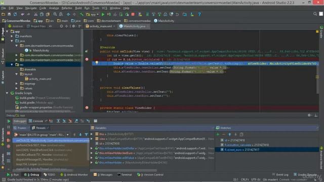 #04 - Android - Utilizando o debug no Android Studio смотреть онлайн