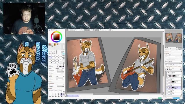 Творческий стрим начинающего художника. Engi Cat. Рисуем фурри, общаемся, отдыхаем. смотреть онлайн