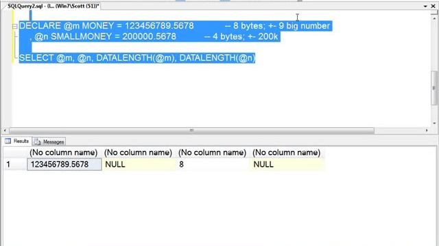 Overview of SQL Server Data Types: Numbers смотреть онлайн