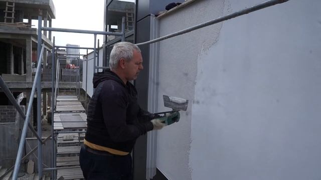 Фасад. Структурная штукатурка Alpina k15. смотреть онлайн