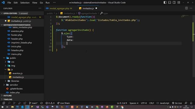 Sistema de eventos e invitados con PHP, MySQL, AJAX y Bootstrap 5 | Cap 10 - Agregar Invitados смотреть онлайн