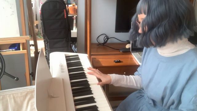 Love Theme from "Twin Peaks" piano practice cover смотреть онлайн