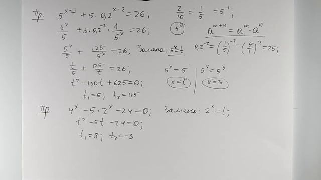 Показательные уравнения и неравенства. Урок №4