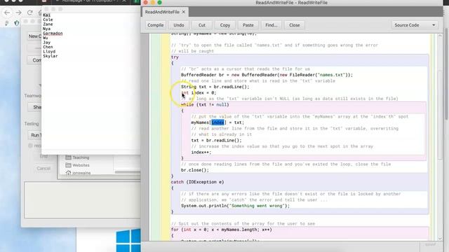 Grade 11 - Reading and Writing Files with BlueJ смотреть онлайн